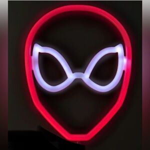 Marvel Spider-Man Red and White Neon Wall Art